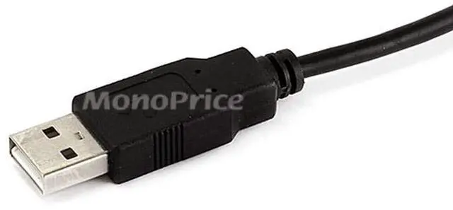 Alt view image 12 of 13 - Monoprice 10ft USB A to mini-B 5pin 28/28AWG Cable, Black