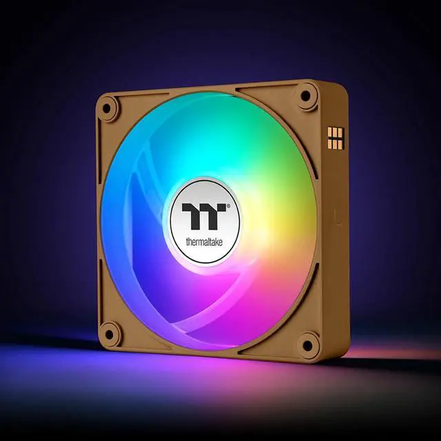 Alt view image 17 of 20 - Thermaltake CT120 EX Reverse ARGB Sync PC Cooling Fan 3 Pack, 500~2000 RPM, 5V Mobo Sync, 16.8 Million Colors 9 LEDs, MagForce 2.0 Connectors, Hydraulic Bearing, Gravel Sand, CL-F224-PL12GS-A