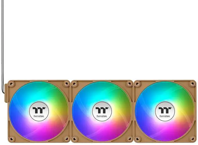 Alt view image 20 of 20 - Thermaltake CT120 EX Reverse ARGB Sync PC Cooling Fan 3 Pack, 500~2000 RPM, 5V Mobo Sync, 16.8 Million Colors 9 LEDs, MagForce 2.0 Connectors, Hydraulic Bearing, Gravel Sand, CL-F224-PL12GS-A