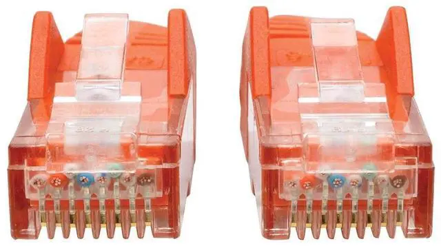 Alt view image 9 of 11 - TRIPP LITE N201-035-OR CAT6 GIGABIT SNAGLESS MOLDED PATCH CABLE (RJ45 M/M) - ORANGE, 35-FT.