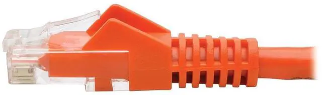 Alt view image 10 of 11 - TRIPP LITE N201-035-OR CAT6 GIGABIT SNAGLESS MOLDED PATCH CABLE (RJ45 M/M) - ORANGE, 35-FT.