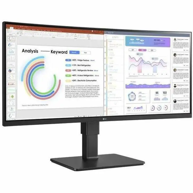 Alt view image 4 of 4 - LG 34BQ77QE-B 34" WQHD 3440x1440 5ms 3800R Curved LCD IPS Monitor
