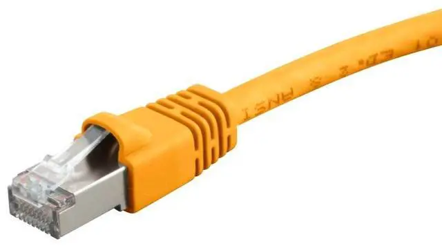 Alt view image 8 of 8 - Monoprice Cat6A Ethernet Patch Cable - 1 Feet - Yellow | Network Internet Cord - RJ45, 550Mhz, STP, Pure Bare Copper Wire, 10G, 26AWG