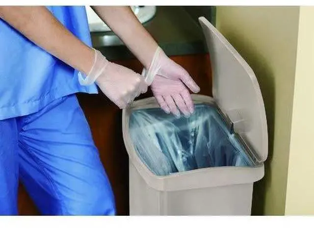 Alt view image 15 of 15 - Rubbermaid - FG1883561 - Slim Jim Resin Step-On Container, Front Step Style, 24 gal, White