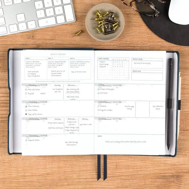 Alt view image 9 of 14 - AT-A-GLANCE® Foundation Weekly/Monthly Planner, 5-1/2" x 8-1/2", Small, Blue, Undated