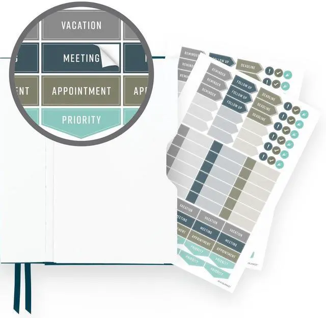 Alt view image 14 of 14 - AT-A-GLANCE® Foundation Weekly/Monthly Planner, 5-1/2" x 8-1/2", Small, Blue, Undated