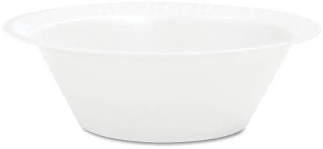 Alt view image 2 of 4 - Concorde Non-Laminated Foam Bowl 12 oz White 125/Pack 8 Packs/Carton 12BWWC