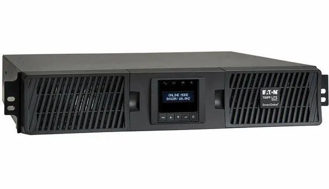 Alt view image 7 of 16 - TRIPP LITE SU1000RTXLCD2UN 1000 VA 900W 6 Outlets Double-Conversion UPS - 6 Outlets, Extended Run, WEBCARDLX, LCD, USB, DB9, 2U Rack/Tower