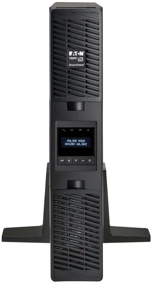 Alt view image 16 of 16 - TRIPP LITE SU1000RTXLCD2UN 1000 VA 900W 6 Outlets Double-Conversion UPS - 6 Outlets, Extended Run, WEBCARDLX, LCD, USB, DB9, 2U Rack/Tower