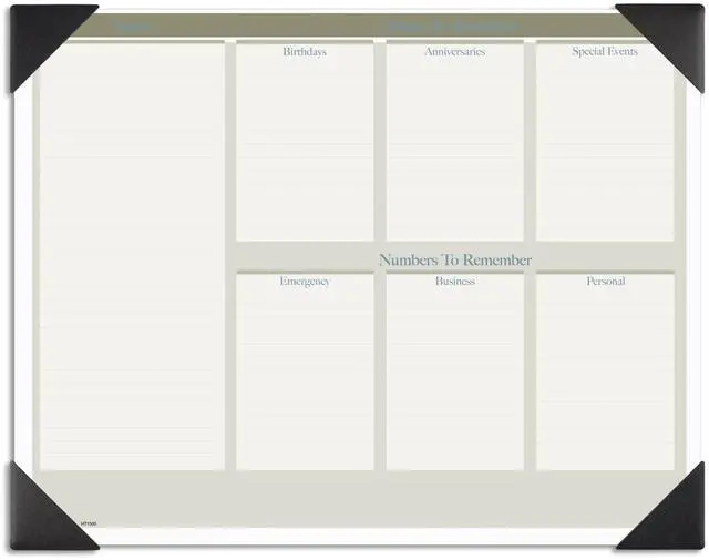 Alt view image 5 of 7 - At-A-Glance Executive Monthly Desk Pad Calendar 22x17 Buff 2026 HT1500