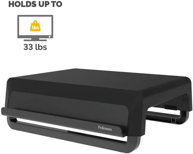 Alt view image 2 of 7 - Fellowes Breyta Ergonomic Height Adjustable Stand for Monitor/Laptop Black