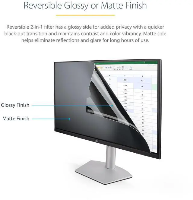 Alt view image 9 of 9 - StarTech.com notebook privacy filter - 19.5"