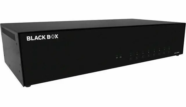 Alt view image 3 of 3 - Black Box KVM Switch NIAP 4.0 Certified 8-Port Dual-Monitor DisplayPort CAC