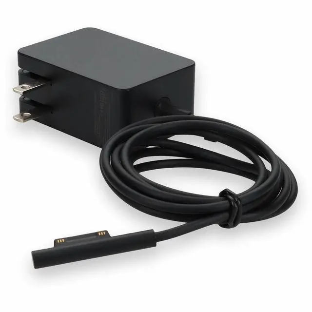 Main image of AddOn Microsoft LAC-00001 Compatible 24W 12V at 2.0A Black Magnetic Tip Laptop Power Adapter and Cable