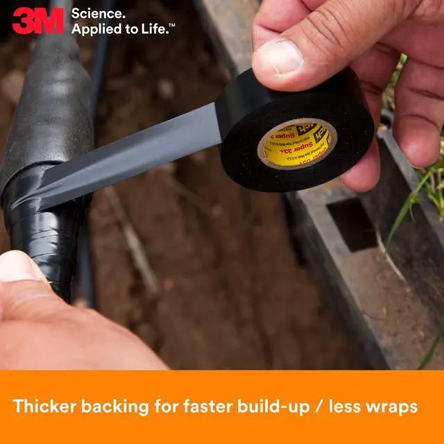 Alt view image 5 of 8 - 3M Super 33+ Vinyl Electrical Tape , sell by roll - 33+-3/4X66FT-X