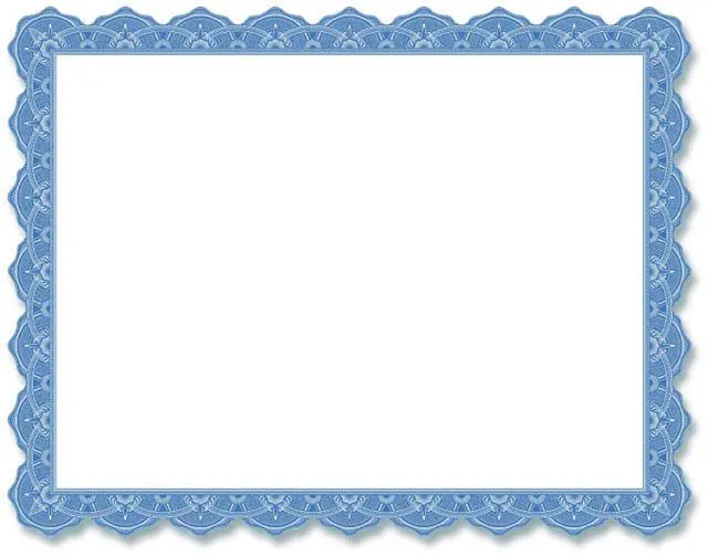 Alt view image 2 of 3 - Geographics Optima Blue Blank Award Certificate Paper with Gold Foil Seals, 8.5 x 11", Seal 1.75" (Pack of 25)