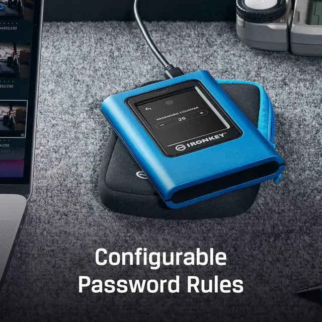 Alt view image 20 of 20 - Kingston IronKey Vault Privacy 80 1.92TB External SSD | FIPS 197 | XTS-AES 256GB Encrypted | Touch Screen PIN | Secure Data Protection | IKVP80ES/1920G