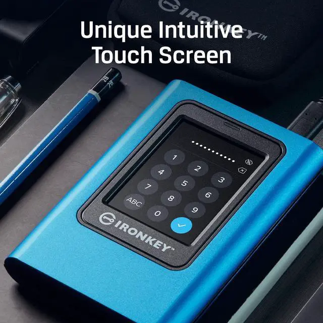 Alt view image 18 of 20 - Kingston IronKey Vault Privacy 80 1.92TB External SSD | FIPS 197 | XTS-AES 256GB Encrypted | Touch Screen PIN | Secure Data Protection | IKVP80ES/1920G