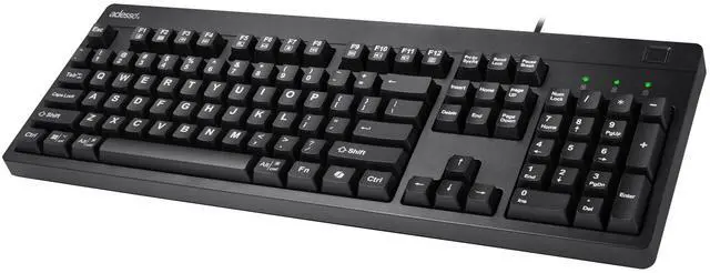 Alt view image 11 of 15 - Adesso EasyTouch AKB-630FB Keyboard - Cable Connectivity - USB Interface - 104 Key(s) - Home, Email, Previous Page, Internet Page Forward, Search, Volume Down, Volume Up, Play/Pause, Stop, Previous Tr
