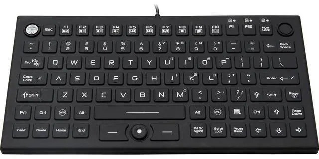 Main image of DSI WATERPROOF IP68 SILICONE COMPACT KEYBOARD W/ MOUSE POINTER BACKLIT