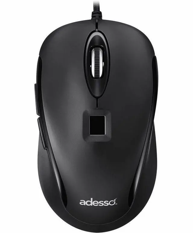 Alt view image 9 of 15 - Adesso iMouse F1 Wired USB Mouse with Fingerprint Reader TAA Compliant IMOUSEF1