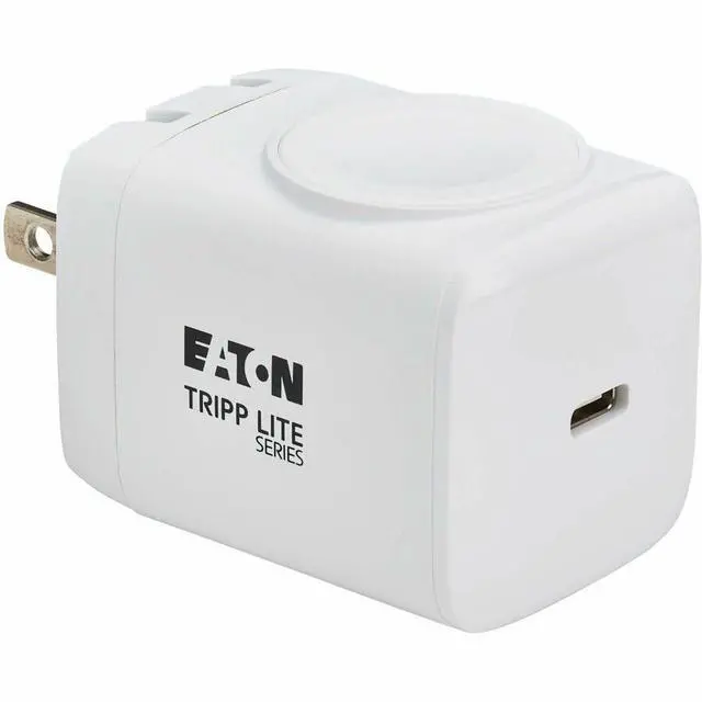 Main image of Eaton Tripp Lite Series 30W USB-C Wall & Travel Charger with Apple Watch Pad MFi Certified Compact 1-Port Design White