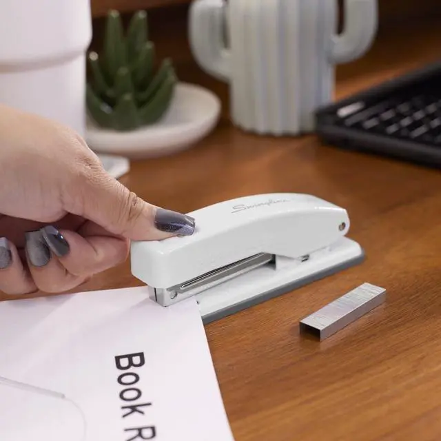 Alt view image 3 of 7 - Cub Compact Metal Stapler 20 Sheet Capacity Arctic White S701067