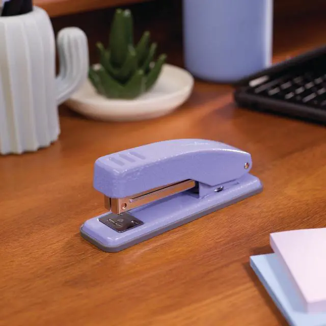 Alt view image 2 of 7 - Cub Compact Metal Staplers 20 Sheet Capacity Periwinkle S701071