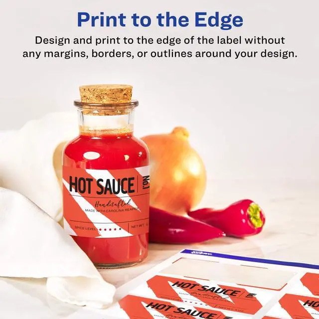 Alt view image 6 of 7 - Avery 22890 Print to the Edge Labels, 2"x3", Glossy White w/Sure Feed Technology