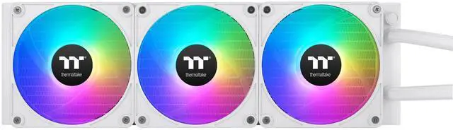 Alt view image 9 of 13 - Thermaltake TH420 V2 Ultra EX ARGB Sync All-In-One Liquid Cooler - Snow Edition - 5.51" Maximum Fan Diameter - 3 x Fan(s) - 90.30 CFM Maximum Airflow - 1800 rpm - Liquid Cooler Cooler - 9PIN - Co