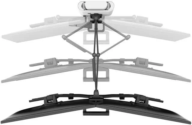 Alt view image 2 of 7 - Ergotron TRACE Desk Mount for Monitor LCD Display White
