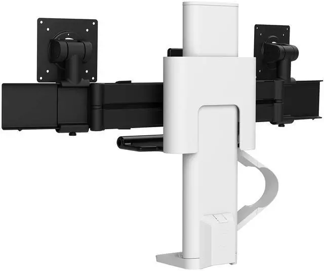 Alt view image 7 of 7 - Ergotron TRACE Desk Mount for Monitor LCD Display White