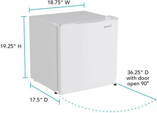 Alt view image 8 of 9 - 1.7 Cubic Ft. Compact Refrigerator with Chiller Compartment White RM16J0W