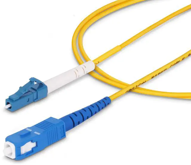 Alt view image 6 of 7 - StarTech 3m 9.8ft LC to SC UPC OS2 Single Mode Simplex Fiber Optic Cable 9/125 40G/100G Low Insertion Loss LSZH Jumper Cord
