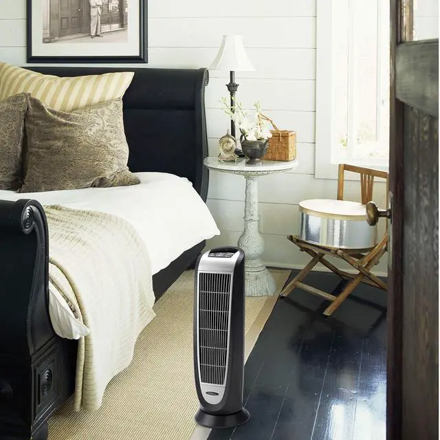 Alt view image 12 of 14 - Lasko 5160 Portable Electric 1500W Room Oscillating Ceramic Tower Space Heater
