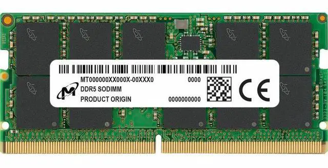 Alt view image 3 of 3 - Micron 32GB DDR5 SDRAM Memory Module