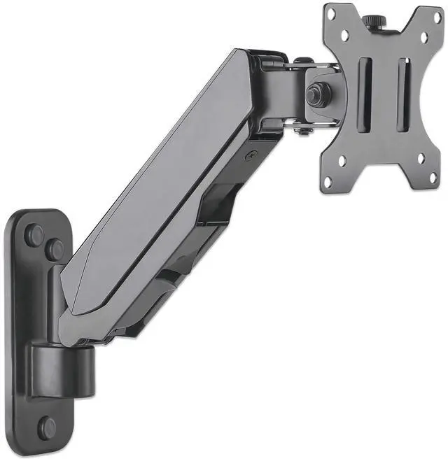 Alt view image 11 of 11 - Manhattan 461603 Universal Gas Spring Wall Mount Arm, Supports One 17" to 32" TV or Monitor up to 8 kg (17.64 lbs.)