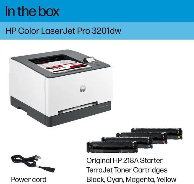 Alt view image 6 of 13 - HP Color Laserjet Pro 3201dw Wireless Color Laser Printer, Duplex (499Q9F)