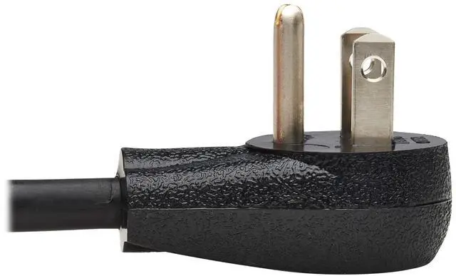 Alt view image 13 of 14 - Tripp Lite 15ft Power Extension Cord Right-Angle NEMA 5-15P to NEMA 5-15R