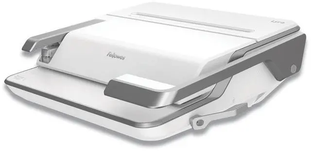 Alt view image 2 of 18 - Fellowes Lyra Comb Binding Machine 30 Sheet Capacity White/Gray (5603001)