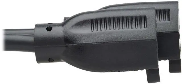 Alt view image 11 of 11 - Tripp Lite 1ft Extension Cord Y Splitter NEMA 5-15P to 2x NEMA 5-15R Black