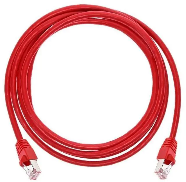 Alt view image 12 of 14 - Monoprice Cat6A Ethernet Patch Cable - 7 Feet - Red | Network Internet Cord - RJ45, 550Mhz, STP, Pure Bare Copper Wire, 10G, 26AWG