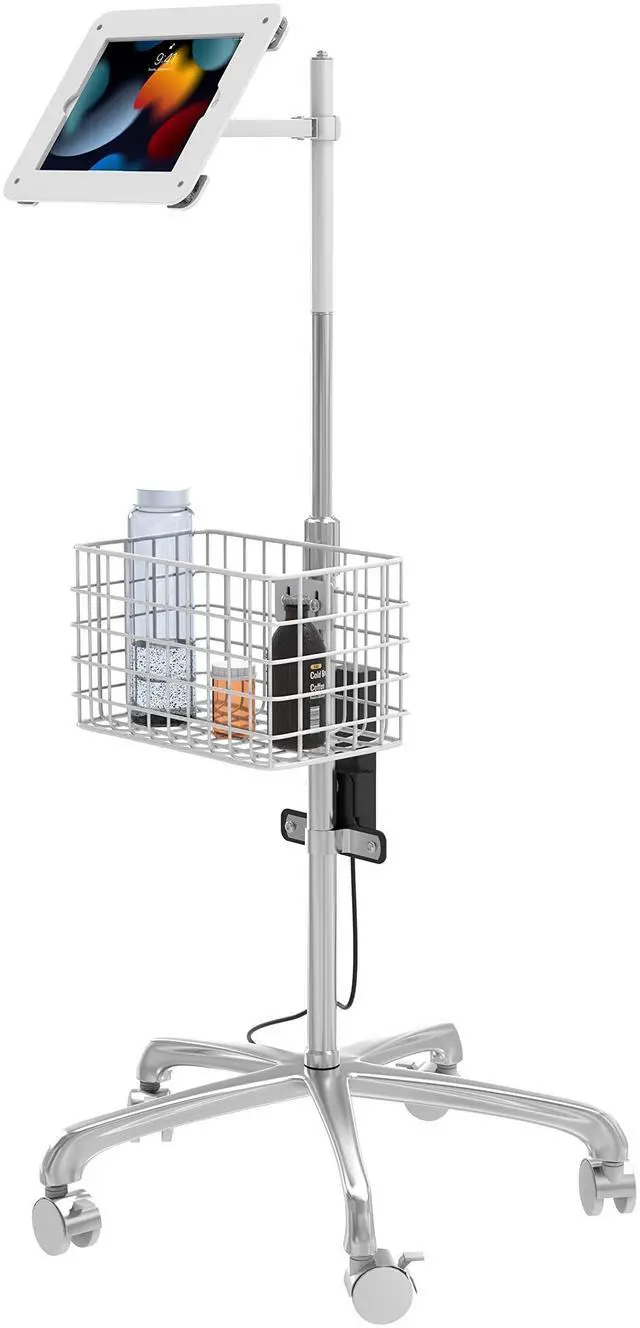 Alt view image 2 of 7 - CTA Digital Medical Rolling Cart with Articulating Arm for Select iPad Models
