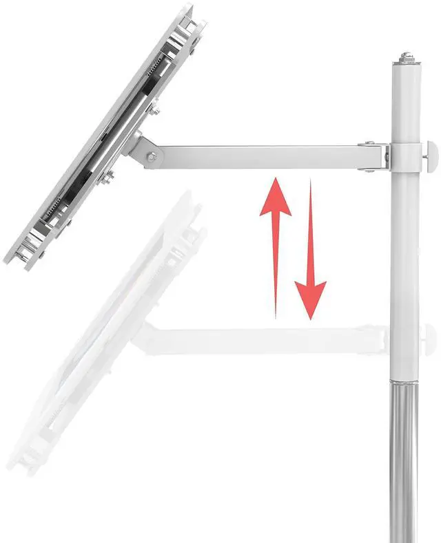 Alt view image 7 of 7 - CTA Digital Medical Rolling Cart with Articulating Arm for Select iPad Models