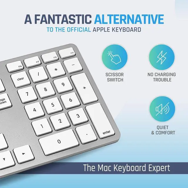 Alt view image 3 of 7 - Matias Matias USB-C Keyboard For Mac Silver