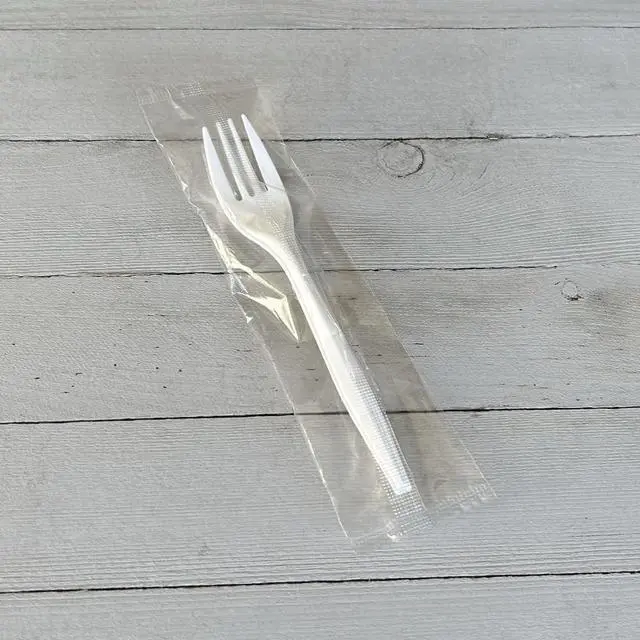Alt view image 4 of 5 - Mediumweight Wrapped Polypropylene Cutlery Fork 5.51" Plastic White 1000/Carton BWKFORKMWPPIW