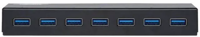 Alt view image 4 of 7 - Tripp Lite 7-Port USB-A 3.2 Gen 1 International Adapters Mini Hub U360007INT