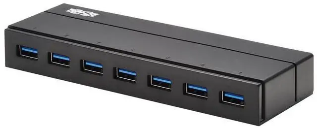 Alt view image 5 of 7 - Tripp Lite 7-Port USB-A 3.2 Gen 1 International Adapters Mini Hub U360007INT