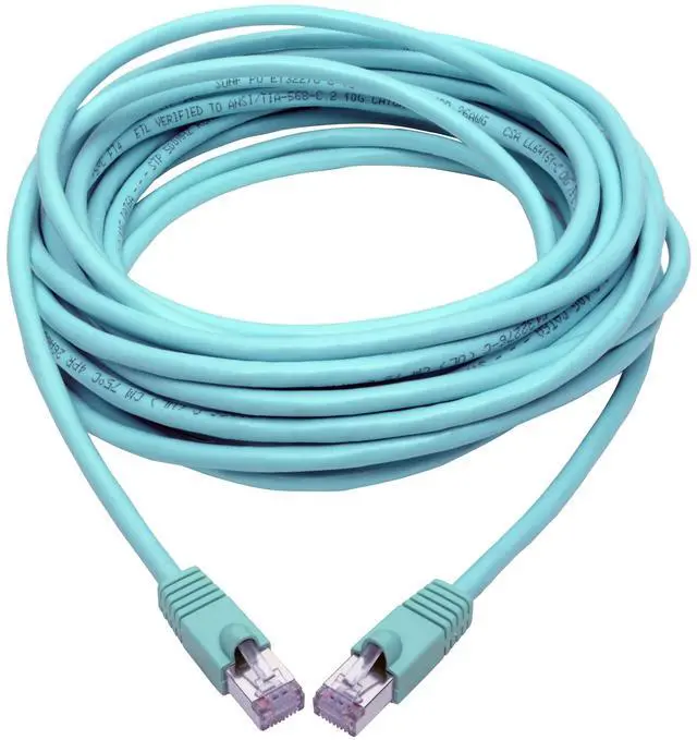 Alt view image 12 of 13 - Tripp Lite N262-030-AQ Cat.6a STP Patch Network Cable