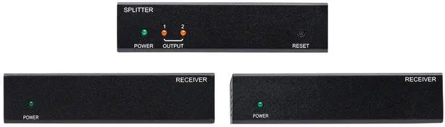 Alt view image 10 of 11 - Tripp Lite B127-002-D2H 12 ft. Displayport To HDMI Over Cat6 Kit, DP Transmitter & Two HDMI Receivers, 4K - 60Hz, TAA, Black